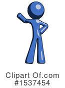 Blue Design Mascot Clipart #1537454 by Leo Blanchette