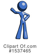 Blue Design Mascot Clipart #1537465 by Leo Blanchette
