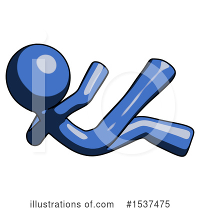 Royalty-Free (RF) Blue Design Mascot Clipart Illustration by Leo Blanchette - Stock Sample #1537475