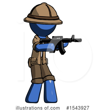 Royalty-Free (RF) Blue Design Mascot Clipart Illustration by Leo Blanchette - Stock Sample #1543927
