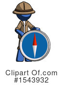 Blue Design Mascot Clipart #1543932 by Leo Blanchette