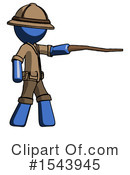 Blue Design Mascot Clipart #1543945 by Leo Blanchette