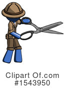 Blue Design Mascot Clipart #1543950 by Leo Blanchette