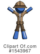 Blue Design Mascot Clipart #1543967 by Leo Blanchette