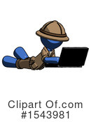 Blue Design Mascot Clipart #1543981 by Leo Blanchette