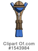 Blue Design Mascot Clipart #1543984 by Leo Blanchette