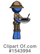 Blue Design Mascot Clipart #1543994 by Leo Blanchette