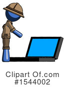 Blue Design Mascot Clipart #1544002 by Leo Blanchette