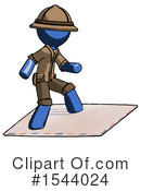 Blue Design Mascot Clipart #1544024 by Leo Blanchette