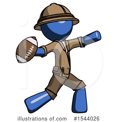 Royalty-Free (RF) Blue Design Mascot Clipart Illustration by Leo Blanchette - Stock Sample #1544026