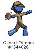 Blue Design Mascot Clipart #1544026 by Leo Blanchette