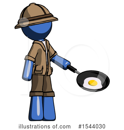 Royalty-Free (RF) Blue Design Mascot Clipart Illustration by Leo Blanchette - Stock Sample #1544030