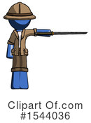 Blue Design Mascot Clipart #1544036 by Leo Blanchette