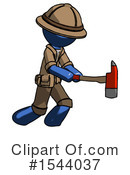Blue Design Mascot Clipart #1544037 by Leo Blanchette