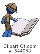 Blue Design Mascot Clipart #1544058 by Leo Blanchette