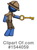 Blue Design Mascot Clipart #1544059 by Leo Blanchette