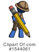 Blue Design Mascot Clipart #1544061 by Leo Blanchette