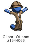 Blue Design Mascot Clipart #1544066 by Leo Blanchette