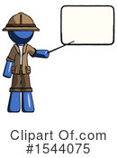 Blue Design Mascot Clipart #1544075 by Leo Blanchette