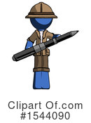 Blue Design Mascot Clipart #1544090 by Leo Blanchette