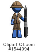 Blue Design Mascot Clipart #1544094 by Leo Blanchette