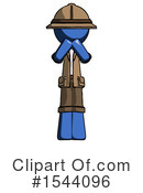 Blue Design Mascot Clipart #1544096 by Leo Blanchette