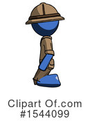 Blue Design Mascot Clipart #1544099 by Leo Blanchette