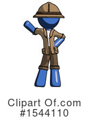 Blue Design Mascot Clipart #1544110 by Leo Blanchette