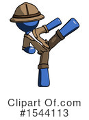 Blue Design Mascot Clipart #1544113 by Leo Blanchette