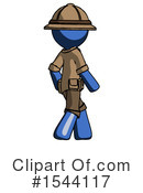 Blue Design Mascot Clipart #1544117 by Leo Blanchette