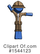 Blue Design Mascot Clipart #1544123 by Leo Blanchette