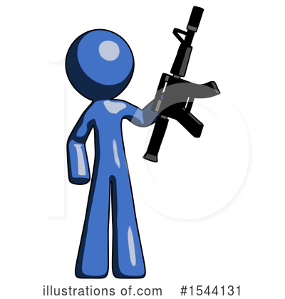 Royalty-Free (RF) Blue Design Mascot Clipart Illustration by Leo Blanchette - Stock Sample #1544131