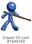 Blue Design Mascot Clipart #1544153 by Leo Blanchette