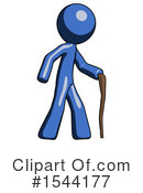 Blue Design Mascot Clipart #1544177 by Leo Blanchette