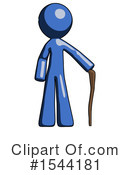 Blue Design Mascot Clipart #1544181 by Leo Blanchette