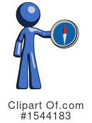 Blue Design Mascot Clipart #1544183 by Leo Blanchette