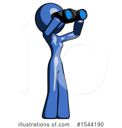 Royalty-Free (RF) Blue Design Mascot Clipart Illustration by Leo Blanchette - Stock Sample #1544190