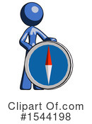 Blue Design Mascot Clipart #1544198 by Leo Blanchette