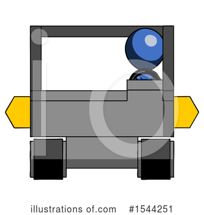 Royalty-Free (RF) Blue Design Mascot Clipart Illustration by Leo Blanchette - Stock Sample #1544251