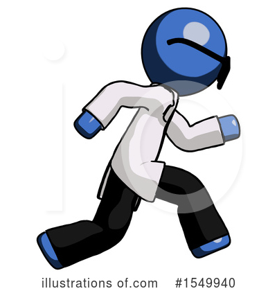 Royalty-Free (RF) Blue Design Mascot Clipart Illustration by Leo Blanchette - Stock Sample #1549940
