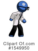 Blue Design Mascot Clipart #1549950 by Leo Blanchette