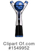 Blue Design Mascot Clipart #1549952 by Leo Blanchette