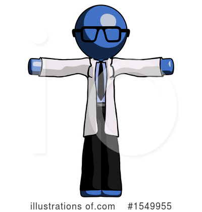 Royalty-Free (RF) Blue Design Mascot Clipart Illustration by Leo Blanchette - Stock Sample #1549955