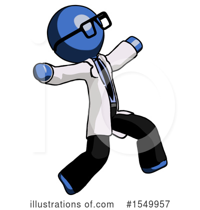 Royalty-Free (RF) Blue Design Mascot Clipart Illustration by Leo Blanchette - Stock Sample #1549957