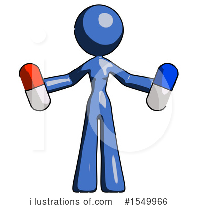 Royalty-Free (RF) Blue Design Mascot Clipart Illustration by Leo Blanchette - Stock Sample #1549966