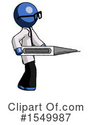 Blue Design Mascot Clipart #1549987 by Leo Blanchette