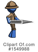 Blue Design Mascot Clipart #1549988 by Leo Blanchette