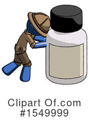 Blue Design Mascot Clipart #1549999 by Leo Blanchette