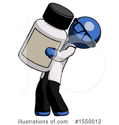 Royalty-Free (RF) Blue Design Mascot Clipart Illustration by Leo Blanchette - Stock Sample #1550012