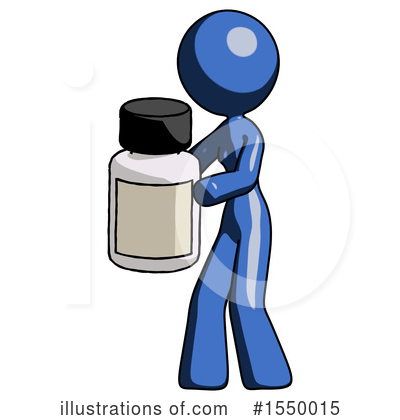 Royalty-Free (RF) Blue Design Mascot Clipart Illustration by Leo Blanchette - Stock Sample #1550015